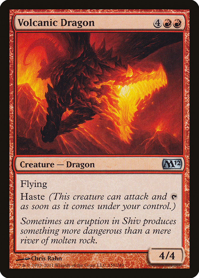 Volcanic Dragon 158 (Magic 2012 (M12))  - Foil | Good Games Adelaide SA