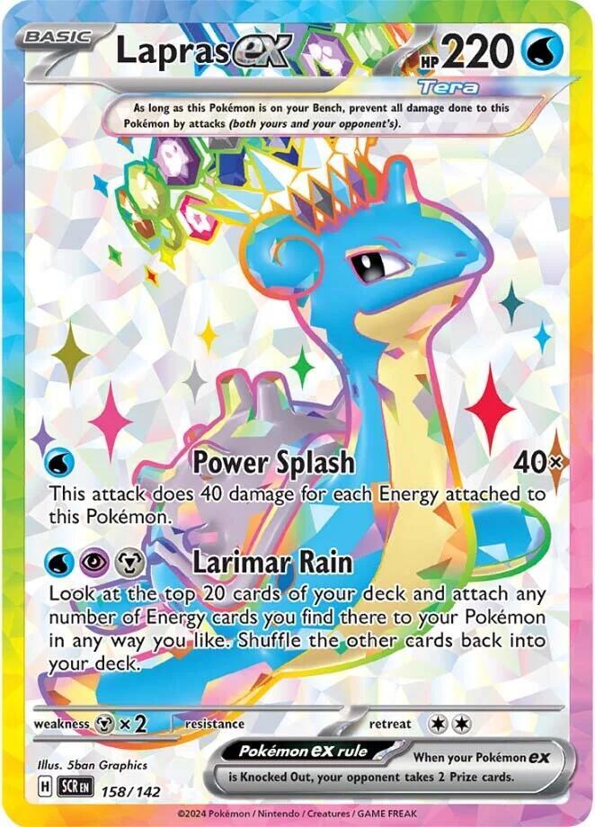 Lapras ex 158/142 (SV07: Stellar Crown)  - Holofoil | Good Games Adelaide SA