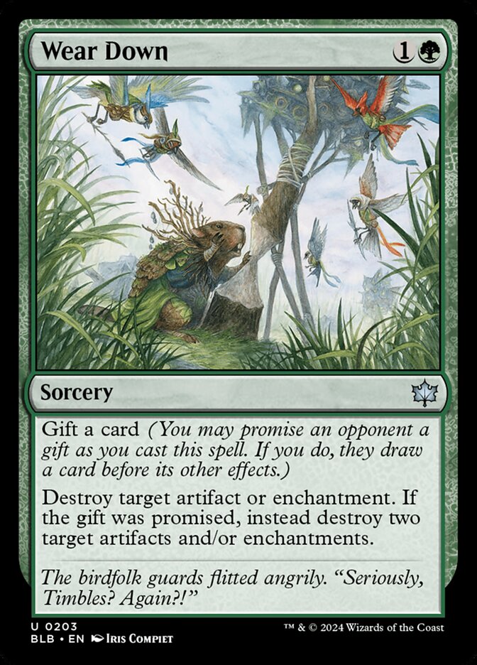 Wear Down 203 (Bloomburrow)  - Foil | Good Games Adelaide SA