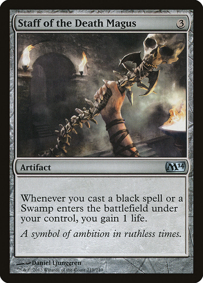 Staff of the Death Magus 219 (Magic 2014 (M14))  - Foil | Good Games Adelaide SA