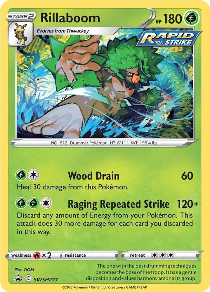 Rillaboom SWSH277 (SWSH: Sword & Shield Promo Cards)  - Holofoil | Good Games Adelaide SA
