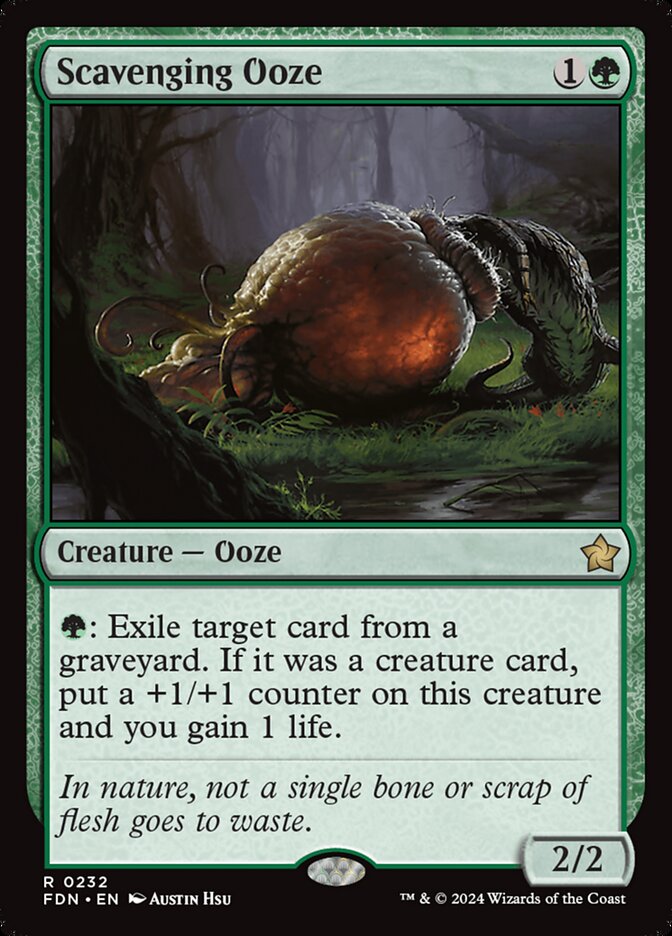 Scavenging Ooze 232 (Foundations)  - Foil | Good Games Adelaide SA