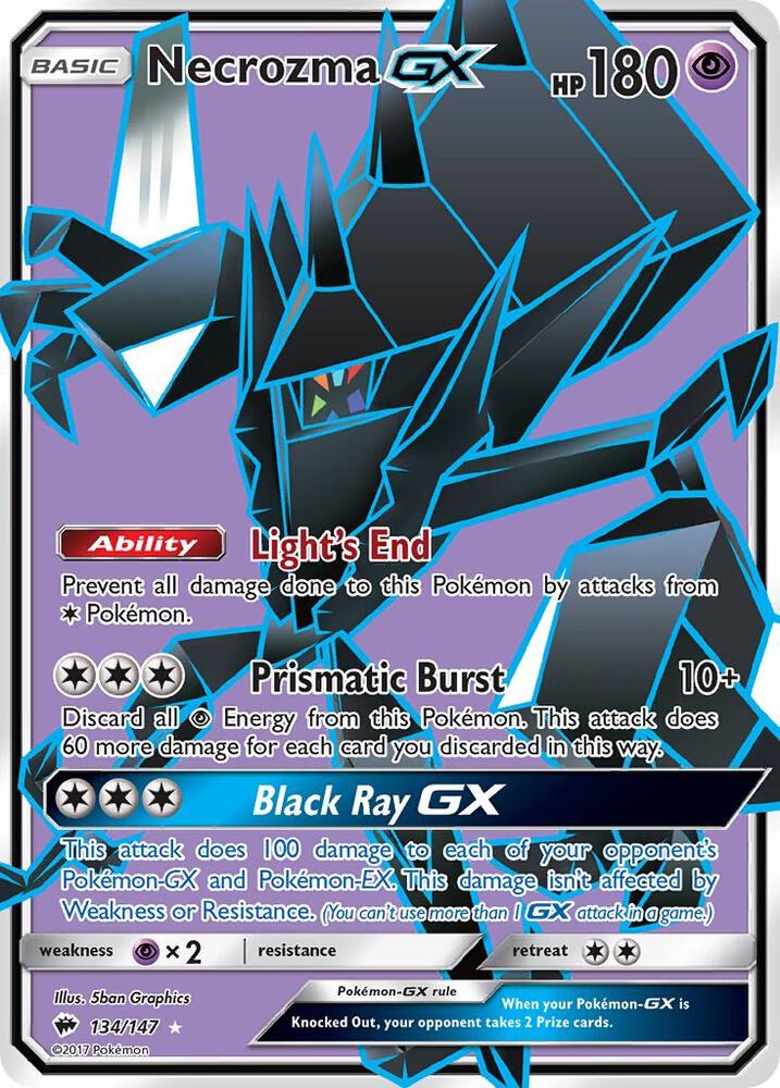 Necrozma GX Full Art 134/147 (SM - Burning Shadows)  - Holofoil | Good Games Adelaide SA