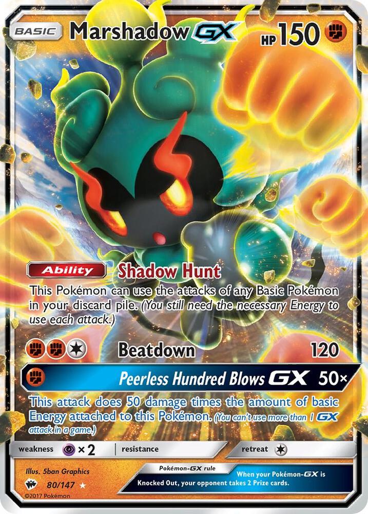 Marshadow GX 80/147 (SM - Burning Shadows)  - Holofoil | Good Games Adelaide SA