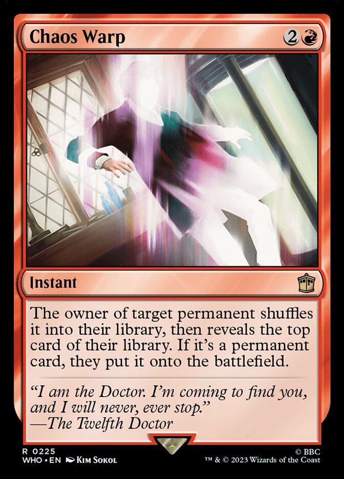 Chaos Warp 225 (Universes Beyond: Doctor Who)  - Foil | Good Games Adelaide SA