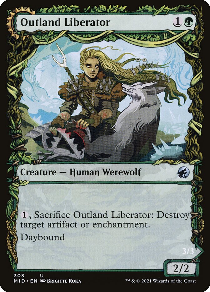 Outland Liberator // Frenzied Trapbreaker 303 (Innistrad: Midnight Hunt)  - Foil | Good Games Adelaide SA