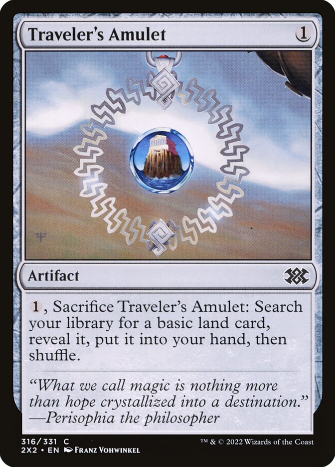 Traveler's Amulet 316 (Double Masters 2022)  - Foil | Good Games Adelaide SA