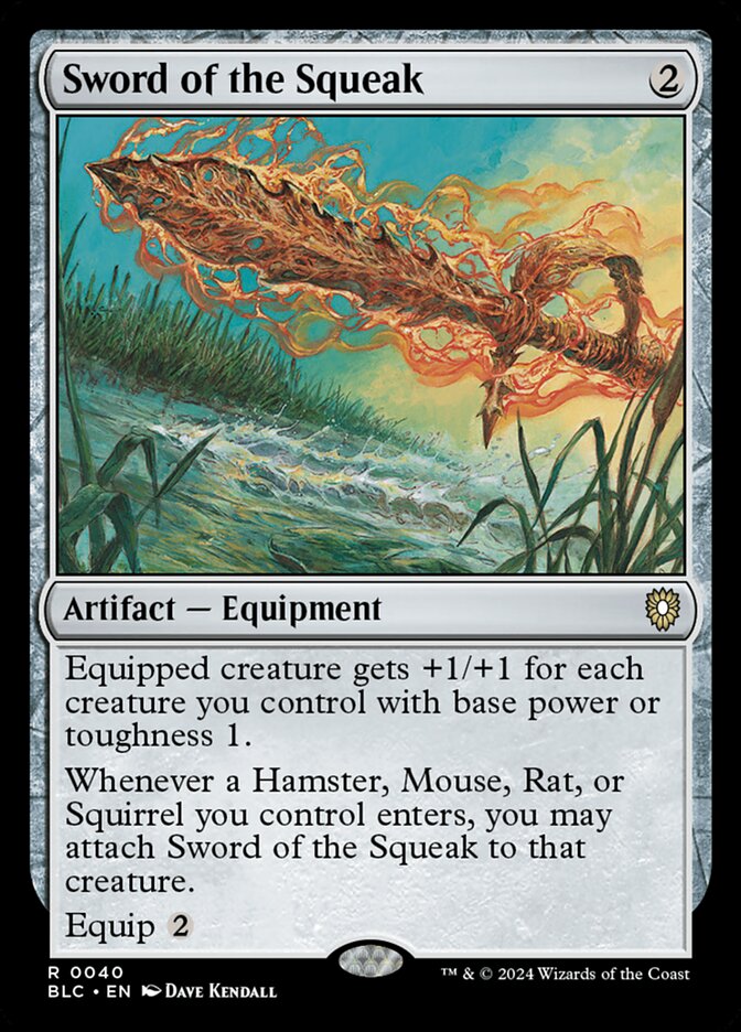 Sword of the Squeak 40 (Commander: Bloomburrow)  | Good Games Adelaide SA