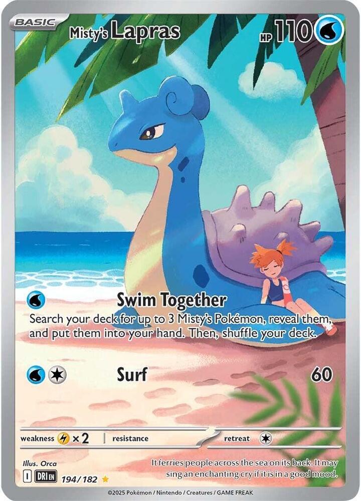 Misty's Lapras  194/182 (SV10: Destined Rivals)  - Holofoil | Good Games Adelaide SA