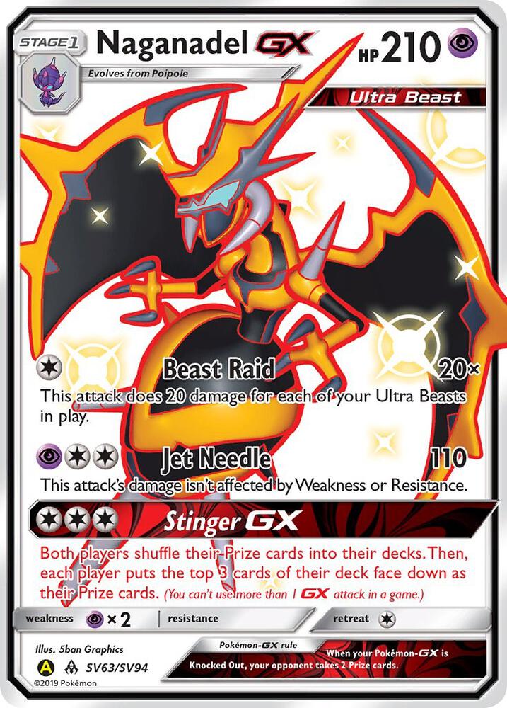 Naganadel GX SV63/SV94 (Hidden Fates: Shiny Vault)  - Holofoil | Good Games Adelaide SA