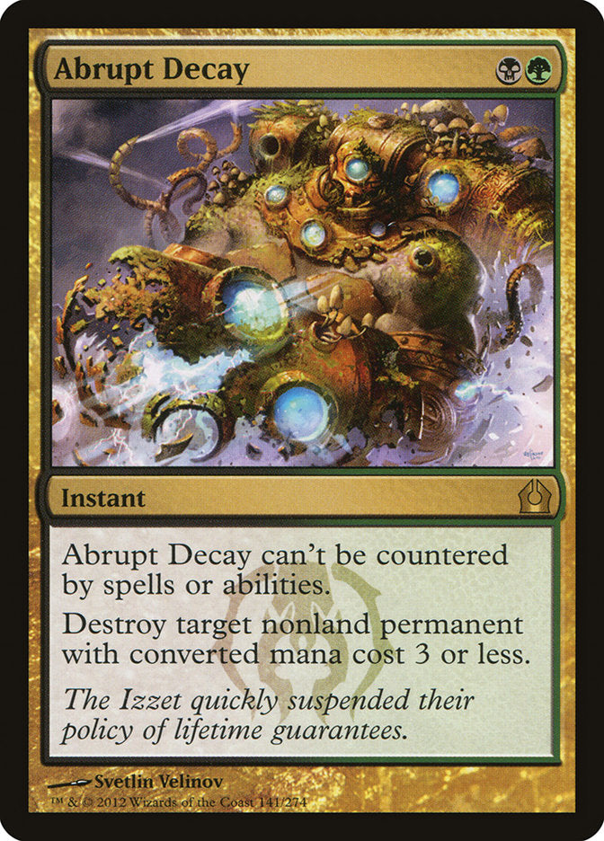 Abrupt Decay 141 (Return to Ravnica)  - Foil | Good Games Adelaide SA