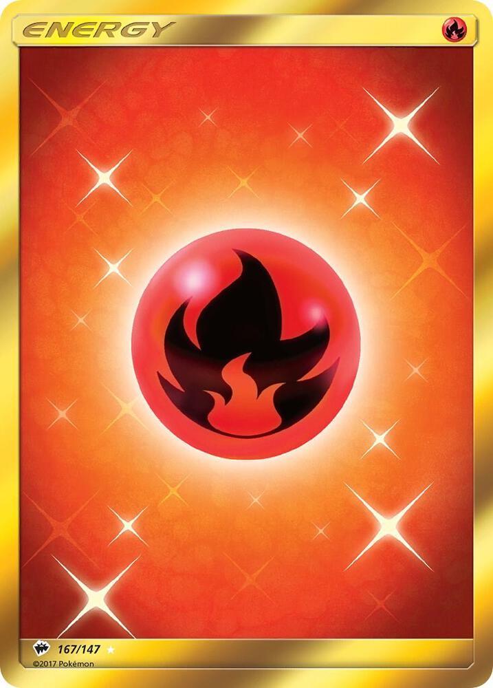 Fire Energy Secret 167/147 (SM - Burning Shadows)  - Holofoil | Good Games Adelaide SA