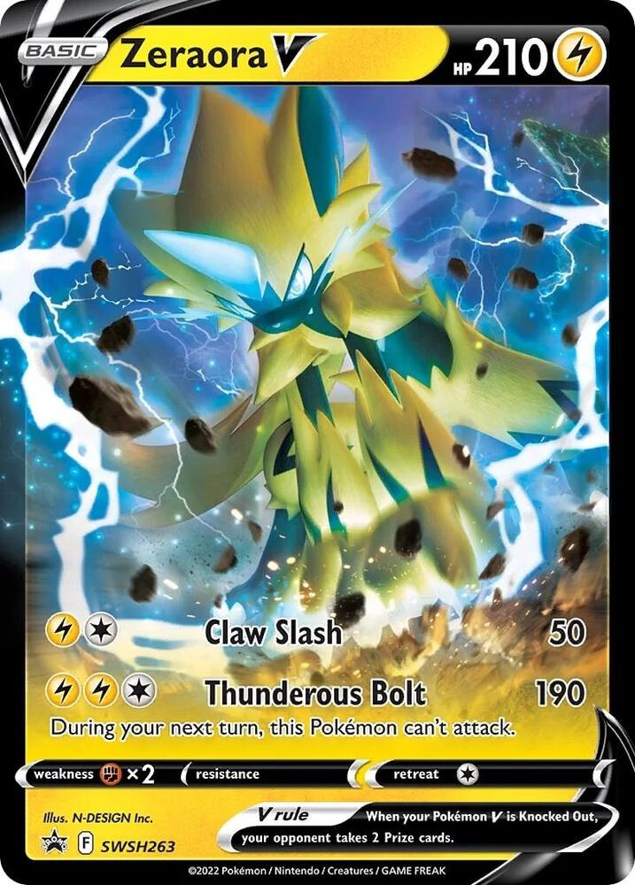 Zeraora V SWSH263 (SWSH: Sword & Shield Promo Cards)  - Holofoil | Good Games Adelaide SA