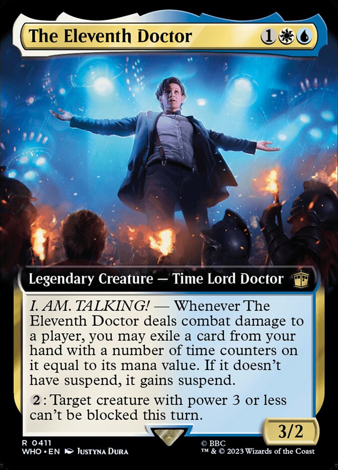 The Eleventh Doctor 411 (Universes Beyond: Doctor Who)  - Foil | Good Games Adelaide SA