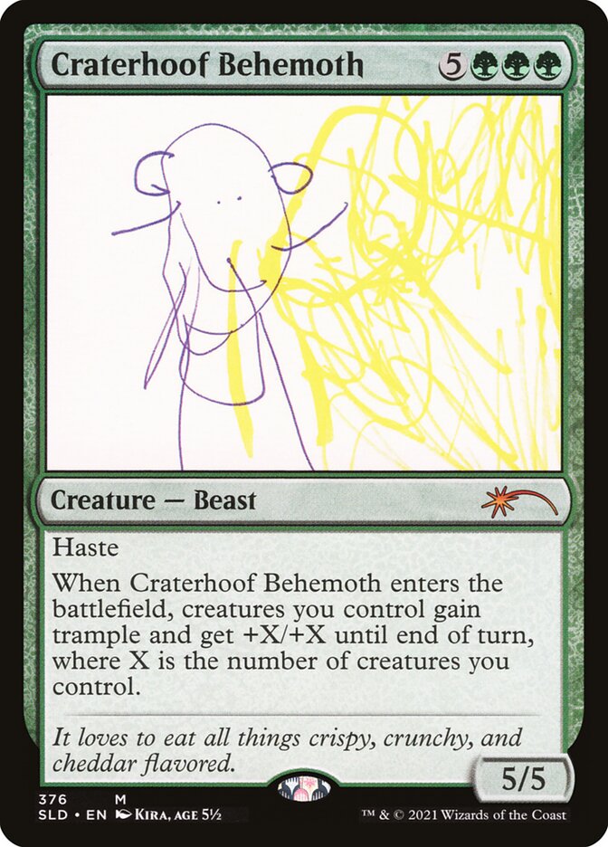 Craterhoof Behemoth 376 (Secret Lair Drop Series)  - Foil | Good Games Adelaide SA