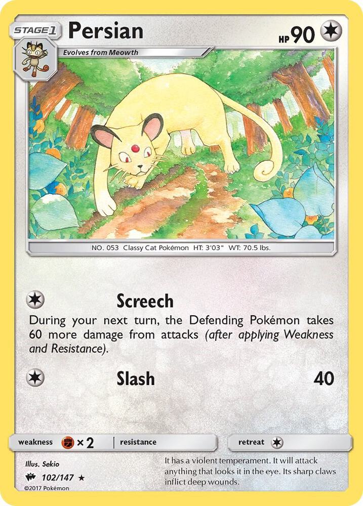 Persian 102/147 (SM - Burning Shadows)  | Good Games Adelaide SA
