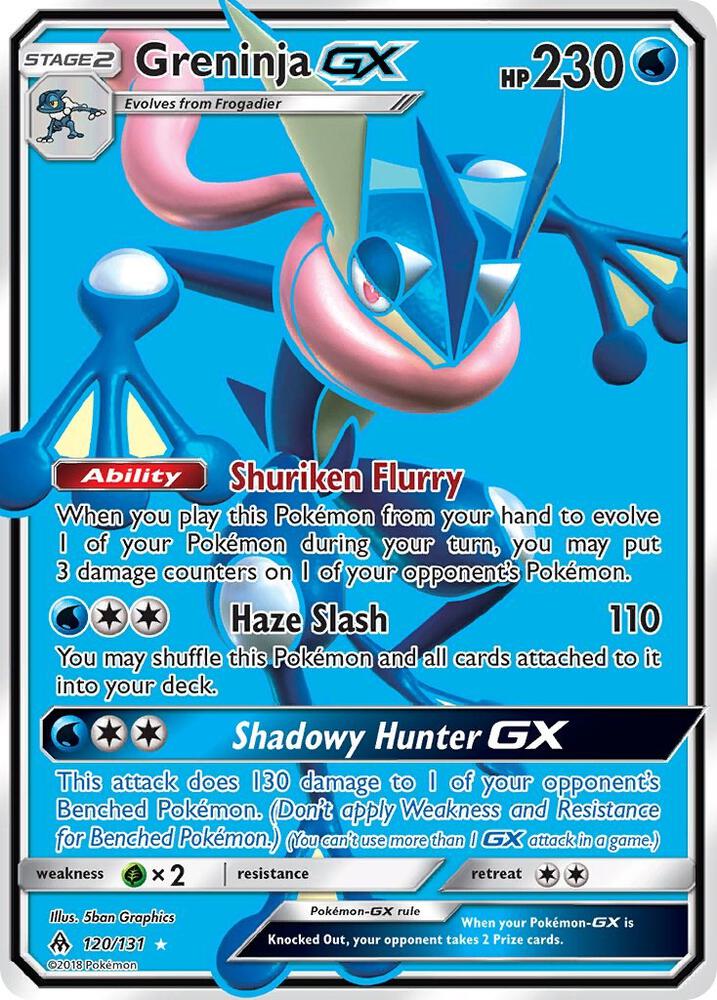 Greninja GX Full Art 120/131 (SM - Forbidden Light)  - Holofoil | Good Games Adelaide SA