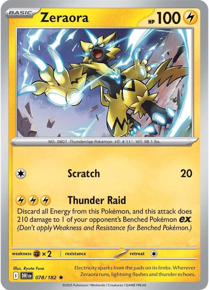 Zeraora 078/182 (SV10: Destined Rivals)  - Holofoil | Good Games Adelaide SA