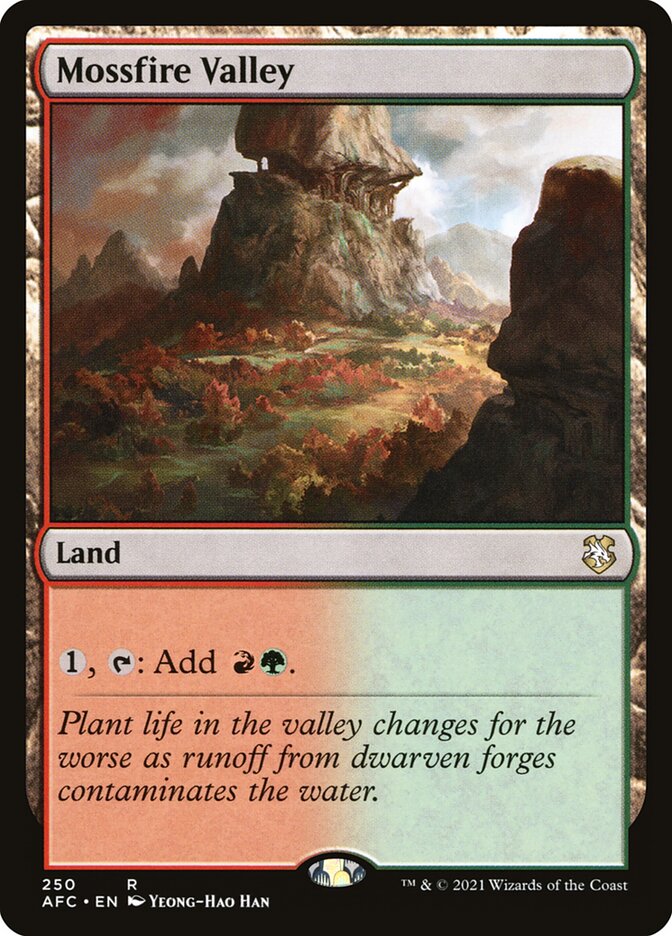 Mossfire Valley 250 (Commander: Adventures in the Forgotten Realms)  | Good Games Adelaide SA