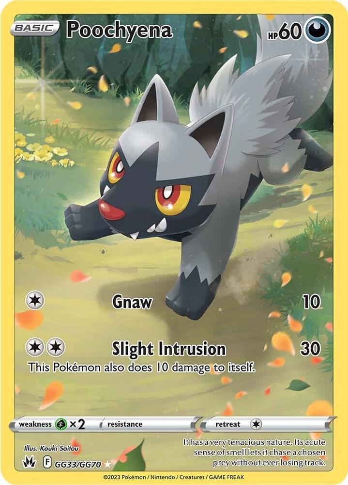 Poochyena GG33/GG70 (Crown Zenith: Galarian Gallery)  - Holofoil | Good Games Adelaide SA