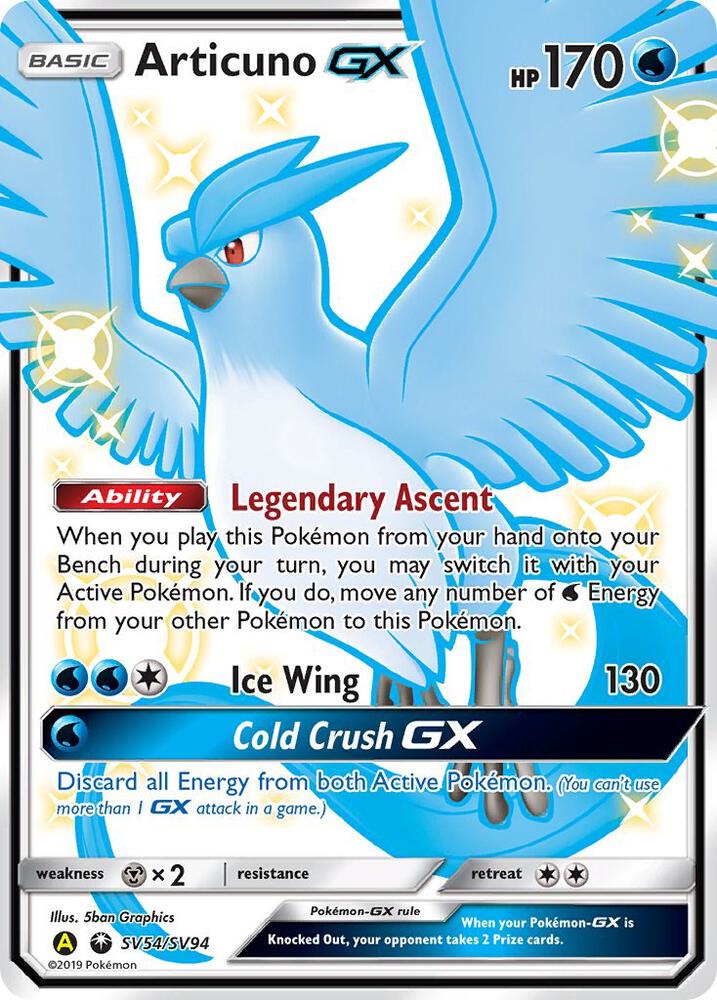Articuno GX SV54/SV94 (Hidden Fates: Shiny Vault)  - Holofoil | Good Games Adelaide SA