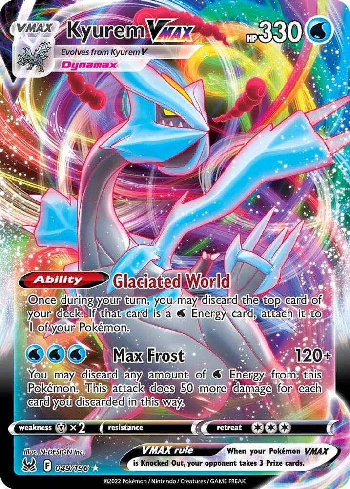 Kyurem VMAX 049/196 (SWSH11: Lost Origin)  - Holofoil | Good Games Adelaide SA