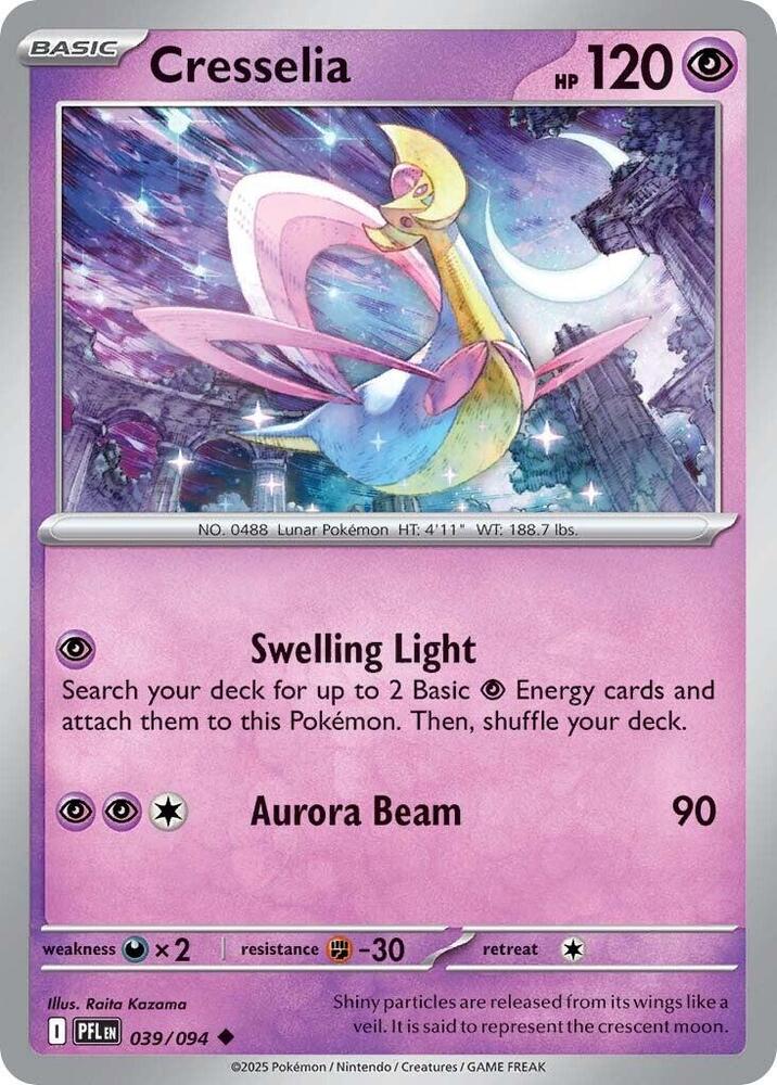 Cresselia 039/094 (ME02: Phantasmal Flames)  - Reverse Holofoil | Good Games Adelaide SA