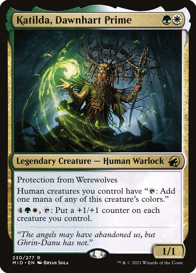 Katilda, Dawnhart Prime 230 (Innistrad: Midnight Hunt)  - Foil | Good Games Adelaide SA
