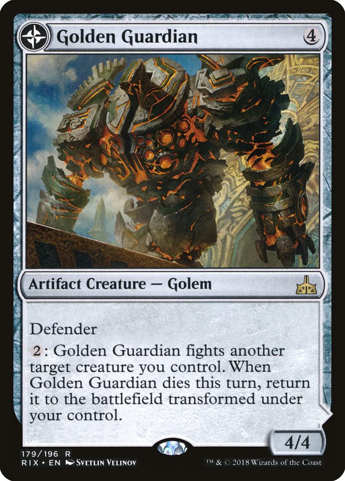Golden Guardian // Gold-Forge Garrison 179 (Rivals of Ixalan)  | Good Games Adelaide SA