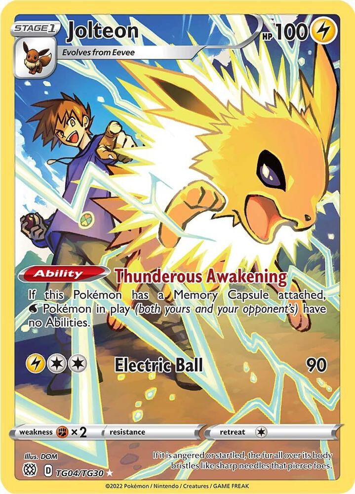Jolteon TG04/TG30 (SWSH09: Brilliant Stars Trainer Gallery)  - Holofoil | Good Games Adelaide SA