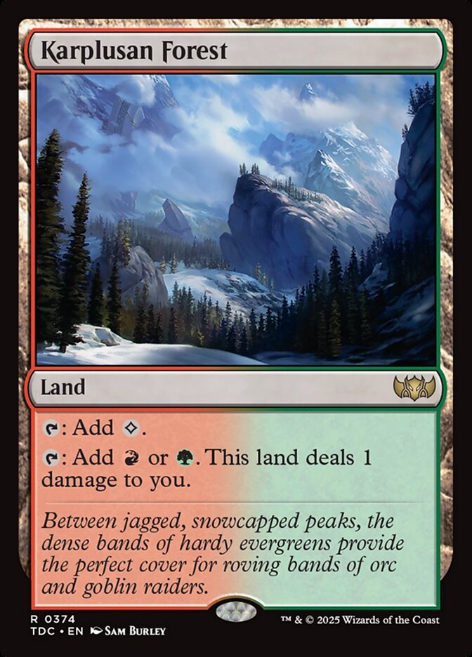 Karplusan Forest 374 (Commander: Tarkir: Dragonstorm)  | Good Games Adelaide SA