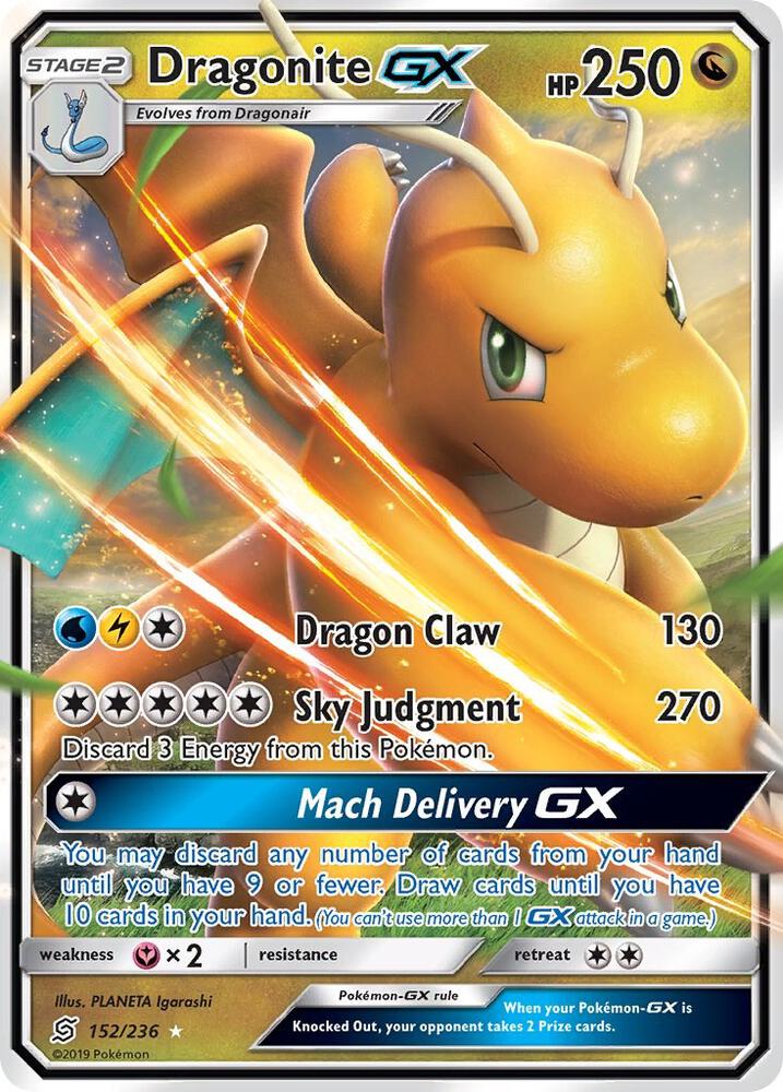 Dragonite GX 152/236 (SM - Unified Minds)  - Holofoil | Good Games Adelaide SA