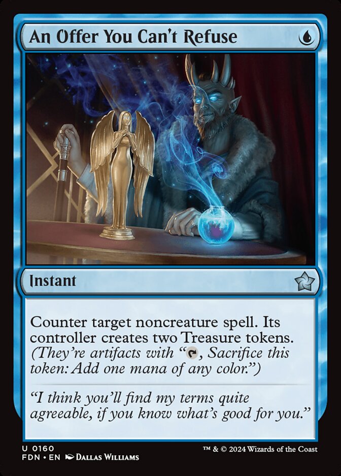 An Offer You Cant Refuse 160 (Foundations)  - Foil | Good Games Adelaide SA