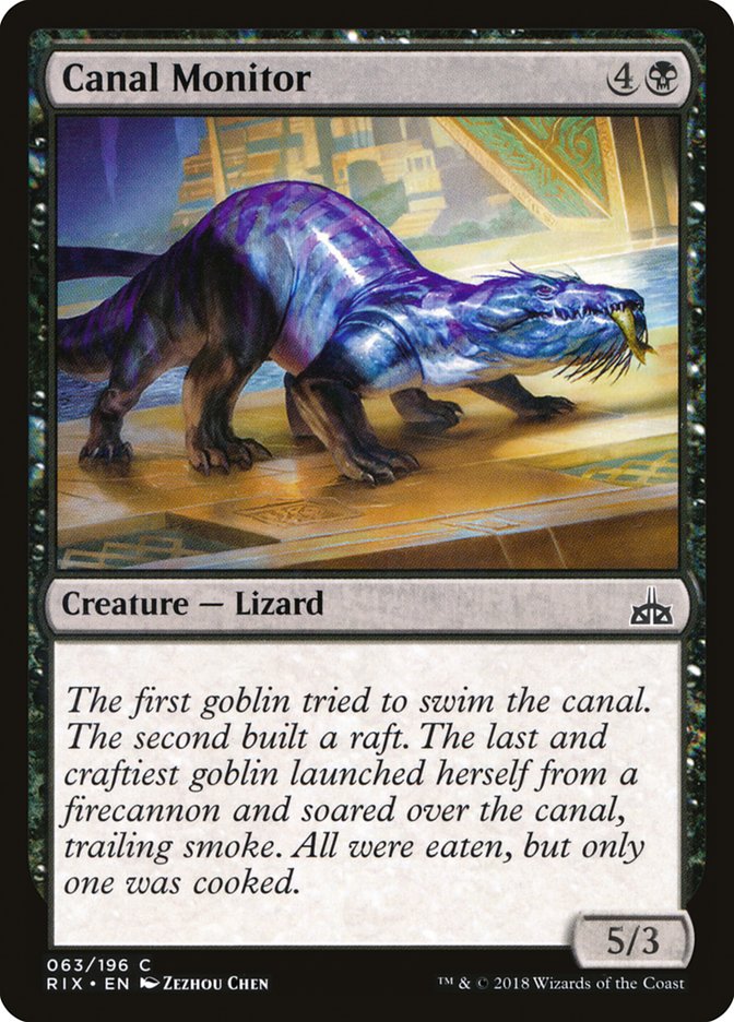 Canal Monitor 63 (Rivals of Ixalan)  | Good Games Adelaide SA