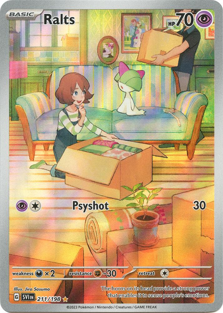 Ralts 211 198 211/198 (SV01: Scarlet & Violet Base Set)  - Holofoil | Good Games Adelaide SA