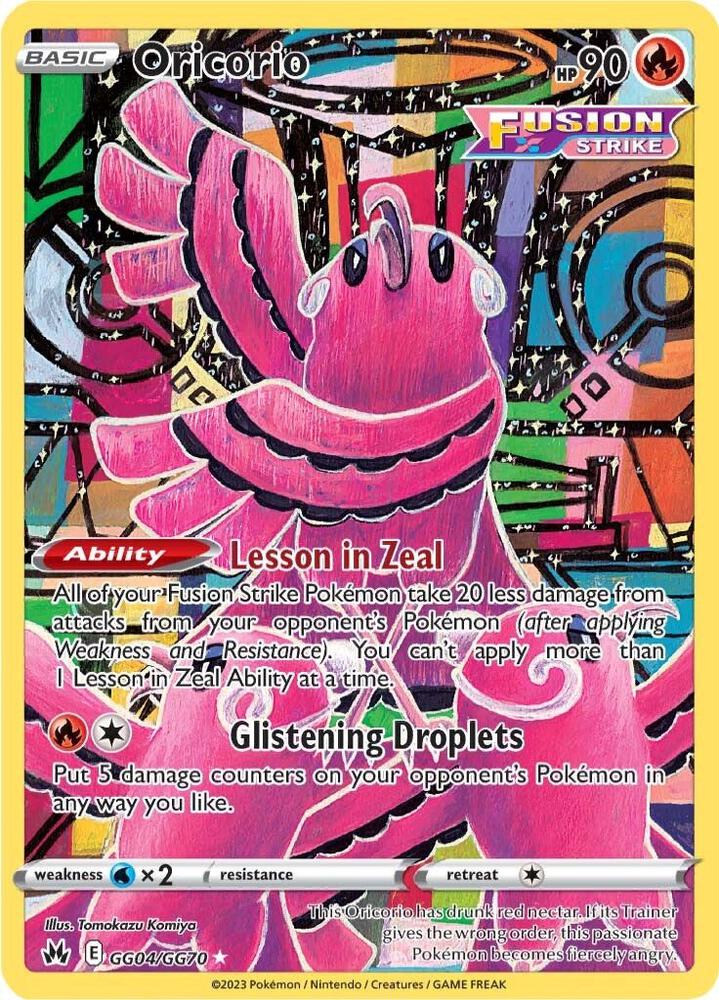 Oricorio GG04/GG70 (Crown Zenith: Galarian Gallery)  - Holofoil | Good Games Adelaide SA