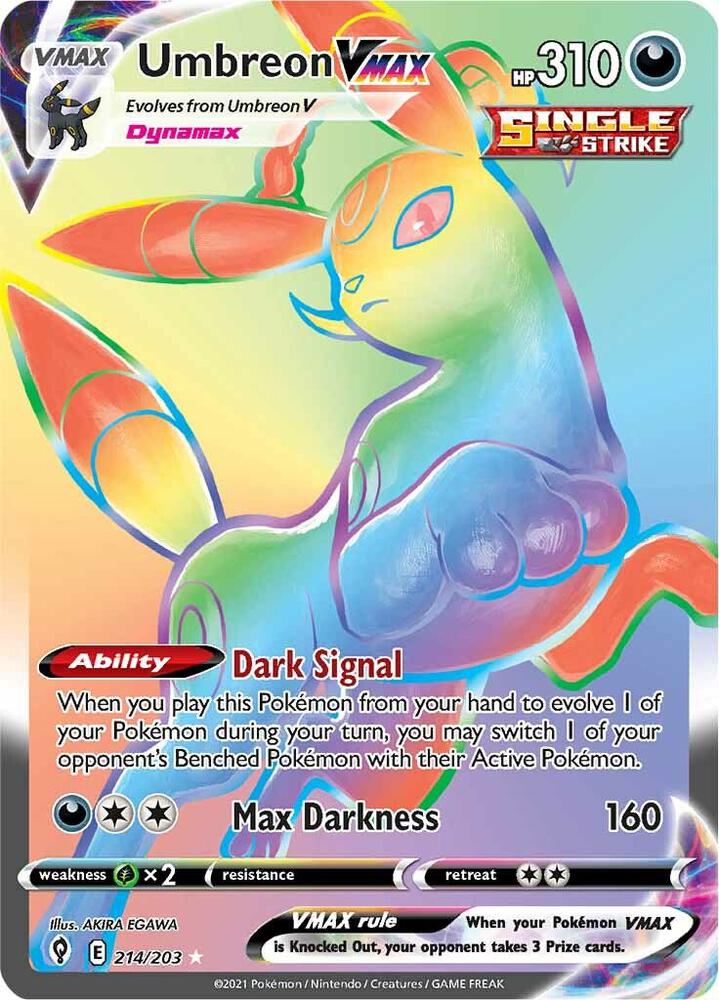 Umbreon VMAX Secret 214/203 (SWSH07: Evolving Skies)  - Holofoil | Good Games Adelaide SA