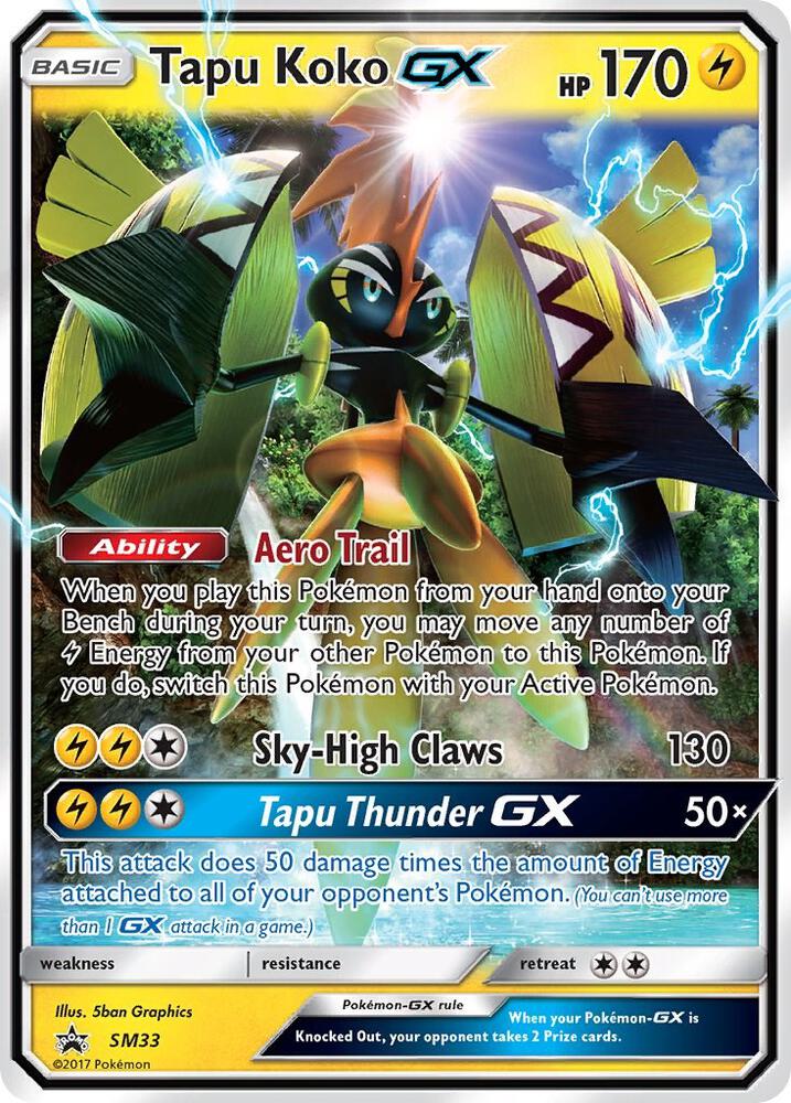 Tapu Koko GX SM33 (SM Promos)  - Holofoil | Good Games Adelaide SA