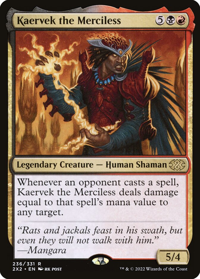 Kaervek the Merciless 236 (Double Masters 2022)  - Foil | Good Games Adelaide SA