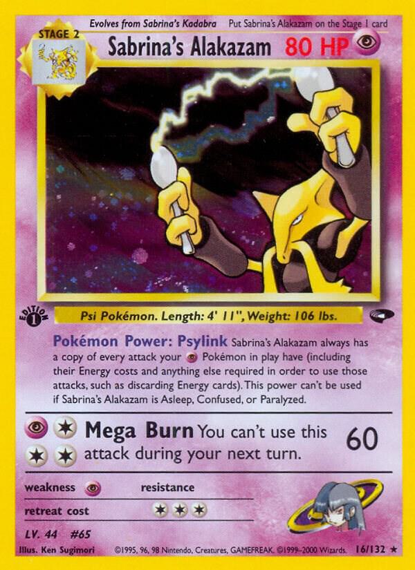 Sabrinas Alakazam 016/132 (Gym Challenge)  - Unlimited Holofoil | Good Games Adelaide SA