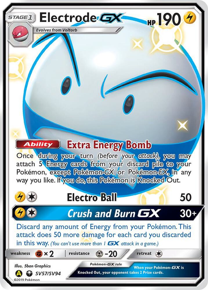 Electrode GX SV57/SV94 (Hidden Fates: Shiny Vault)  - Holofoil | Good Games Adelaide SA