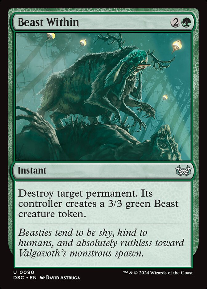 Beast Within 80 (Commander: Duskmourn: House of Horror)  | Good Games Adelaide SA