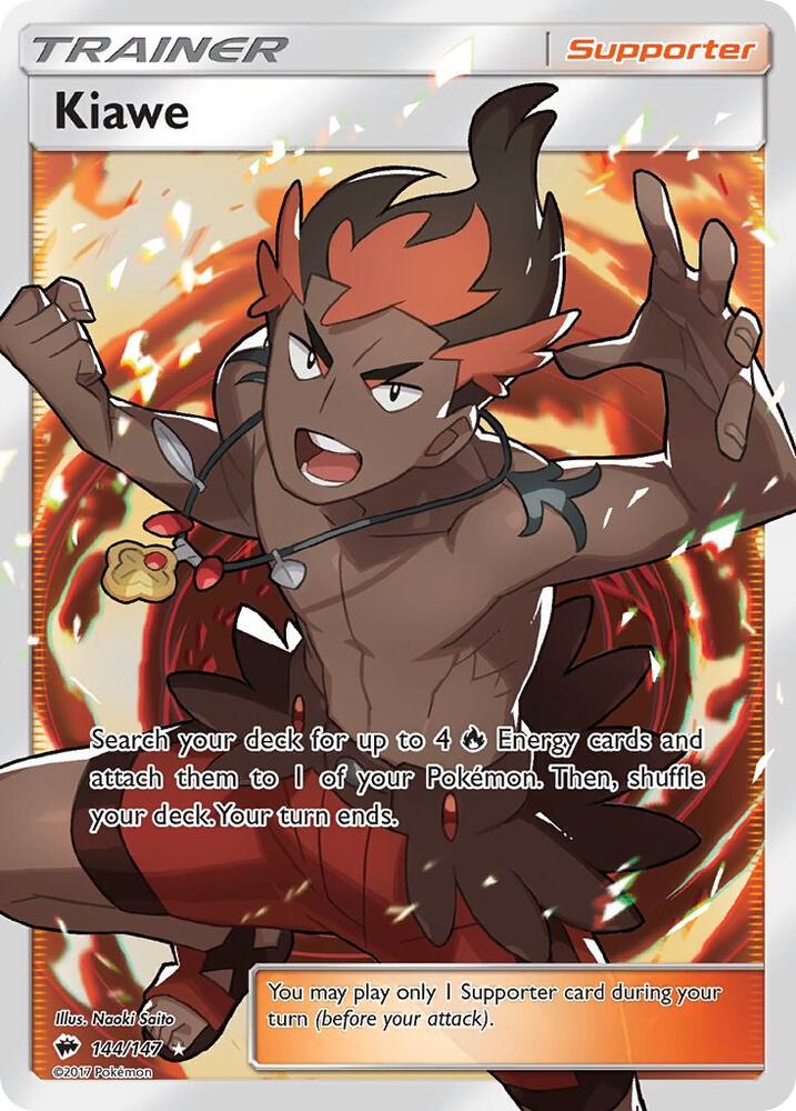 Kiawe Full Art 144/147 (SM - Burning Shadows)  - Holofoil | Good Games Adelaide SA