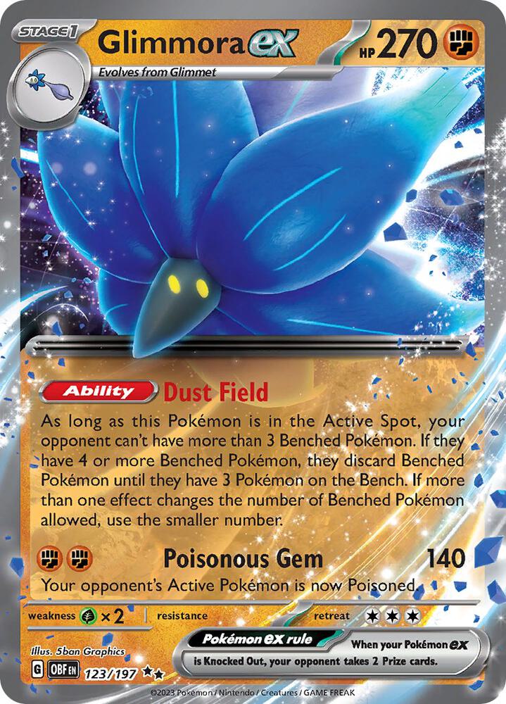 Glimmora ex 123/197 (SV03: Obsidian Flames)  - Holofoil | Good Games Adelaide SA