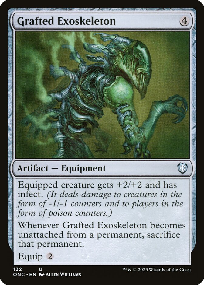 Grafted Exoskeleton 132 (Commander: Phyrexia: All Will Be One)  | Good Games Adelaide SA