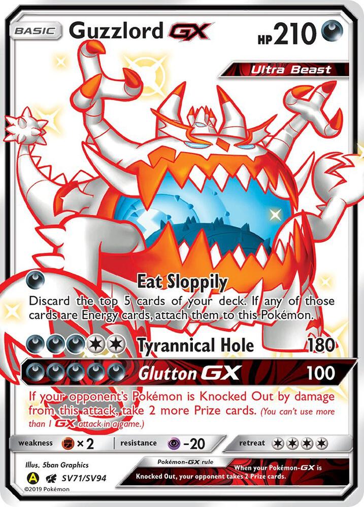 Guzzlord GX SV71/SV94 (Hidden Fates: Shiny Vault)  - Holofoil | Good Games Adelaide SA