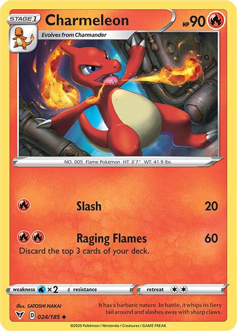 Charmeleon 024/185 (SWSH04: Vivid Voltage)  | Good Games Adelaide SA