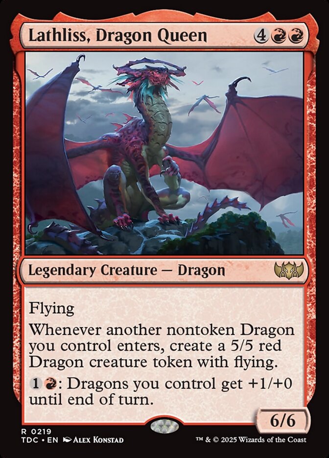 Lathliss, Dragon Queen 219 (Commander: Tarkir: Dragonstorm)  | Good Games Adelaide SA