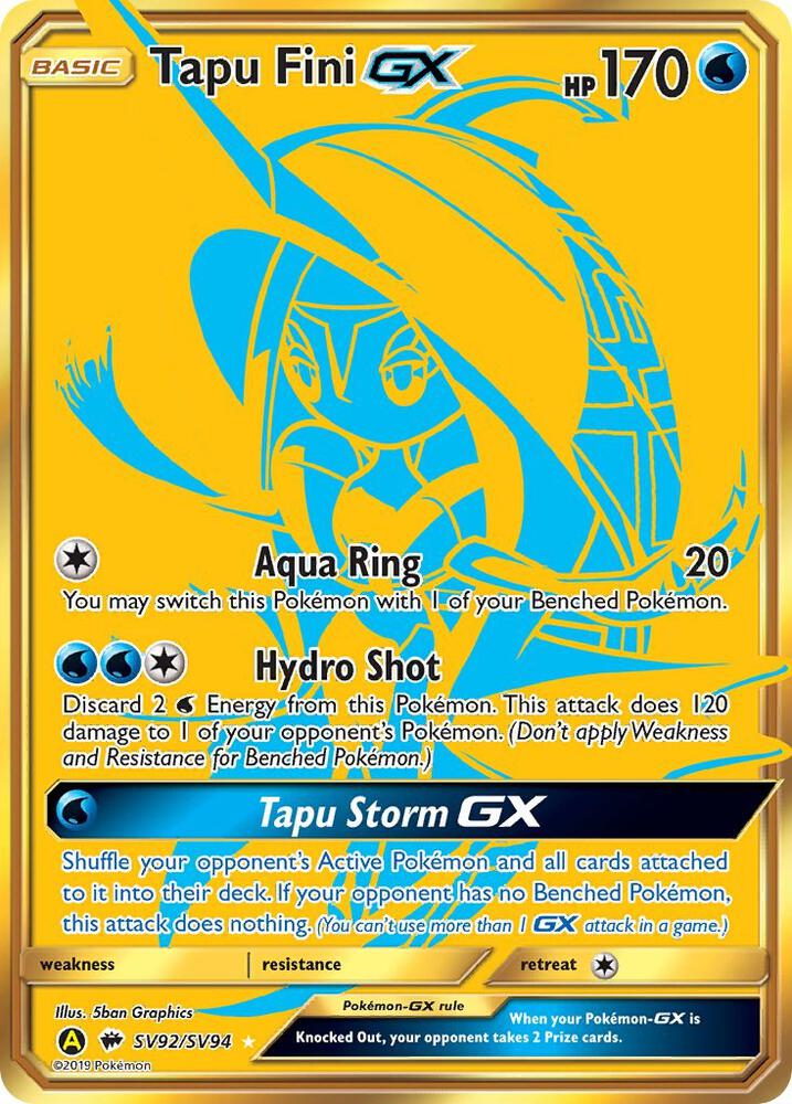Tapu Fini GX SV92/SV94 (Hidden Fates: Shiny Vault)  - Holofoil | Good Games Adelaide SA