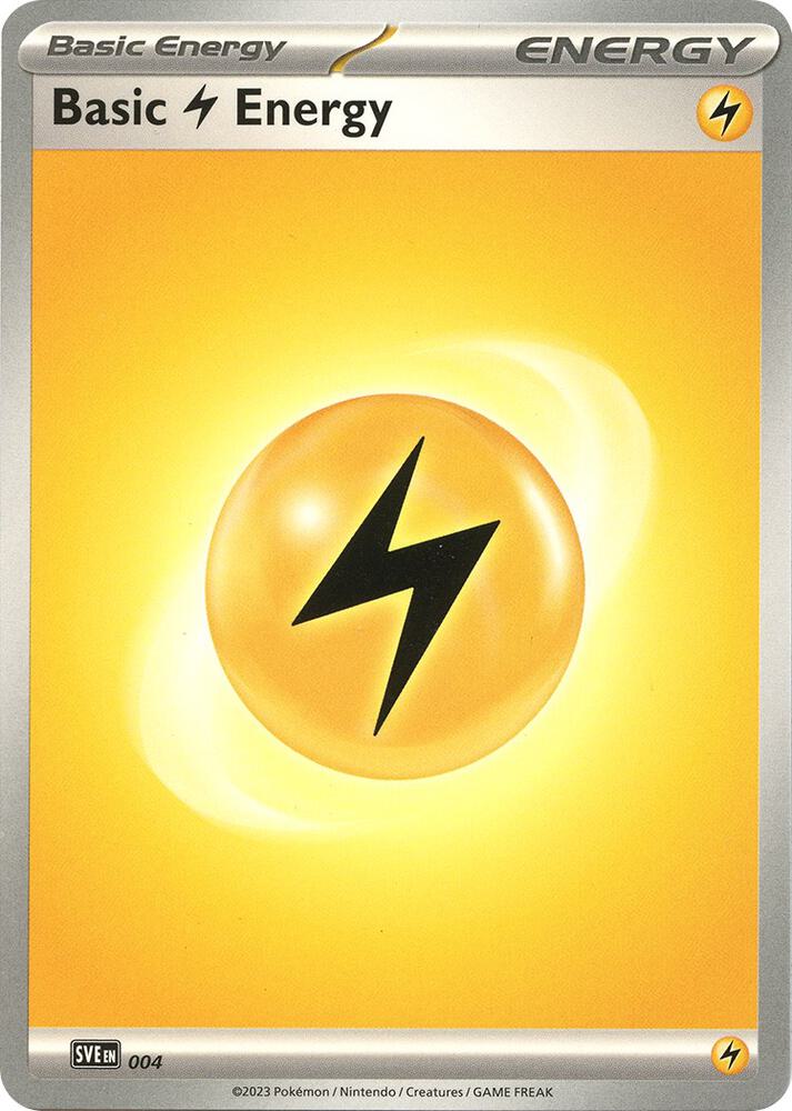 Basic Lightning Energy 004 (SVE: Scarlet & Violet Energies)  | Good Games Adelaide SA